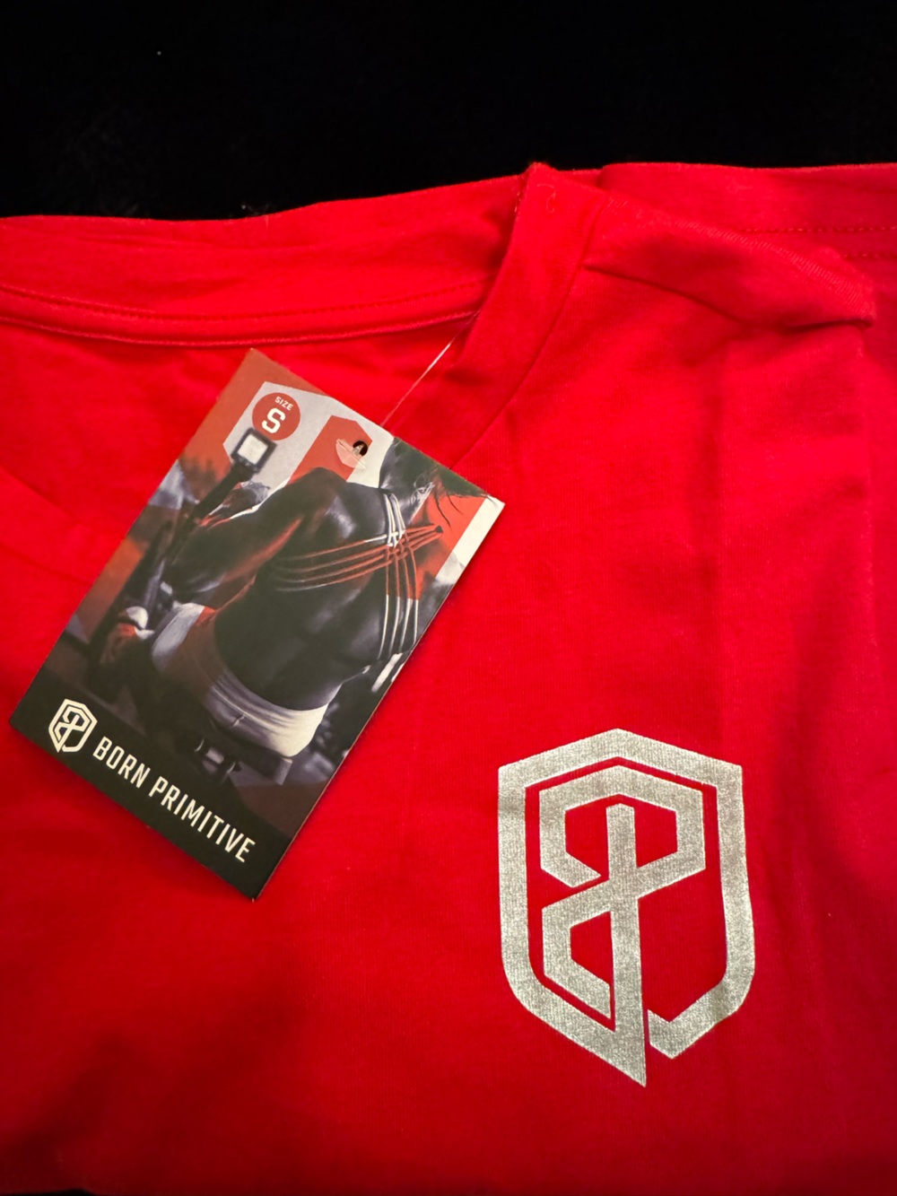 Born Primitive Red Logo Crop Tee - Picture 3 of 3